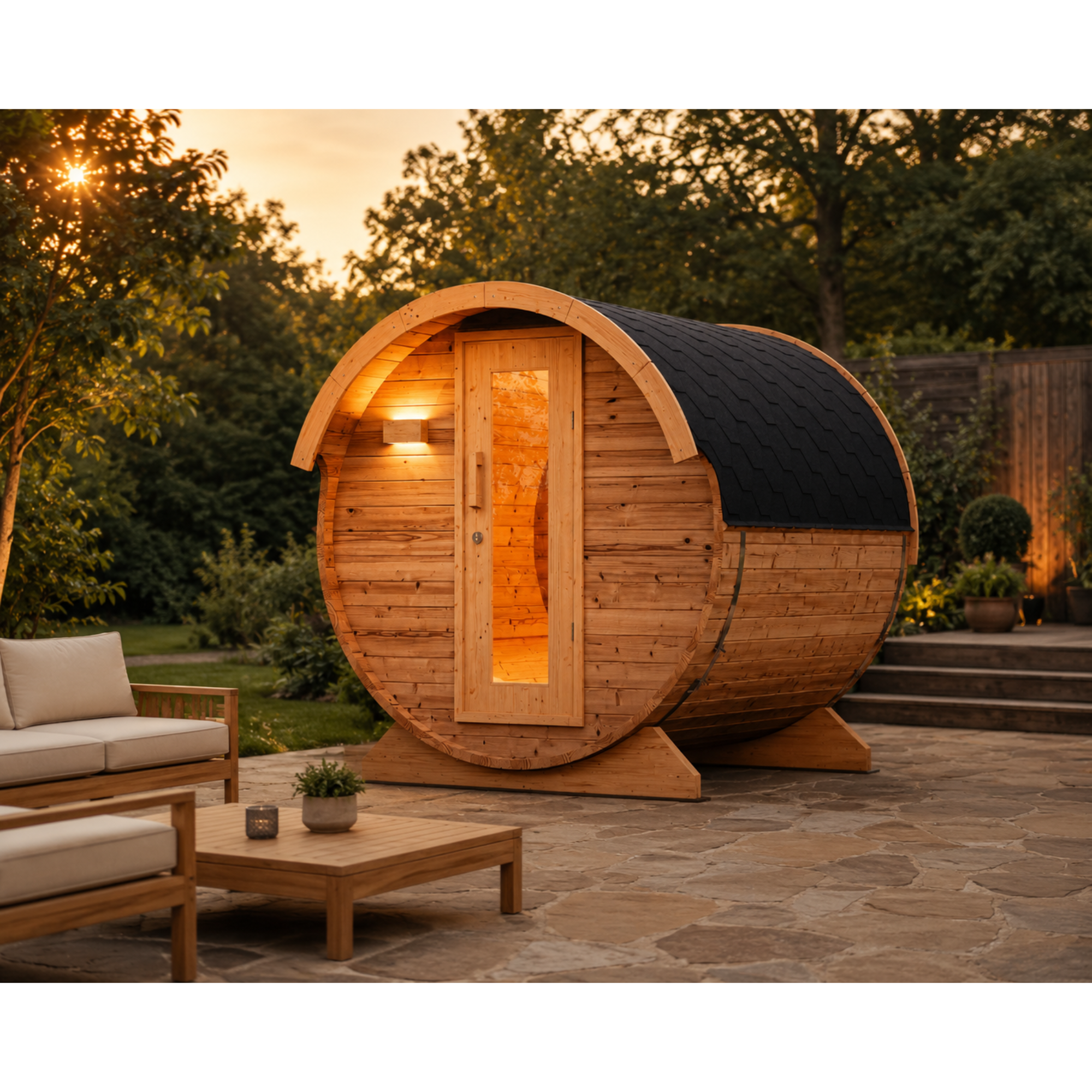 Fasssauna Core — Deine Premium Gartensauna