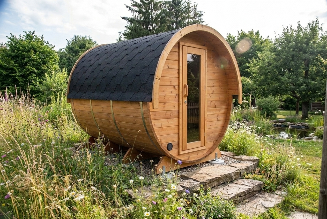 Fasssauna Core — Deine Premium Gartensauna