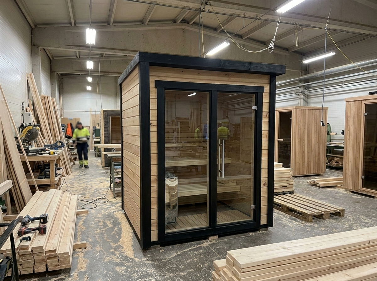 Blocksauna Core — Moderne Premium Gartensauna